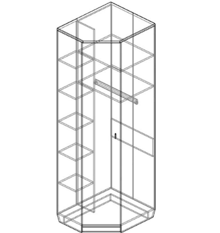 Шкаф угловой Соло СЛ - 30